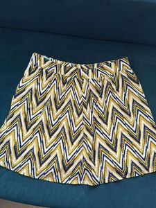 Patterned Mini Skirt