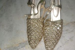 D&#39;shoe Lounge Gold 40👡