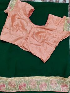 New Partywear Heavy Border Saree