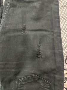 Ripped Black Denim Jeans