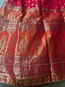 HEAVY BRIDAL BANARSI SILK LEHNGA BROCADE WORK