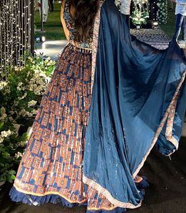 pretty navy lehenga