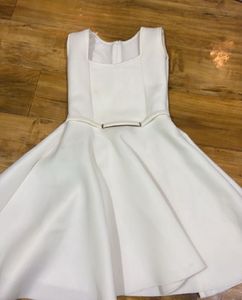 White Fit & Flare Dress