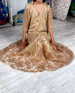 Brand New Party Wear Lehenga Long Collar Kurta