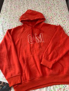 Orange Hoodie with DM Print