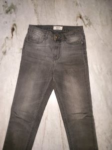Charcoal Skinny Jeans High Rise