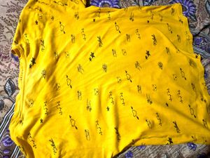 Yellow Graphic Print T-shirt