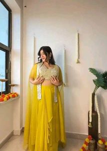 YELLOW INDOWESTRRN FOR HALDI💛