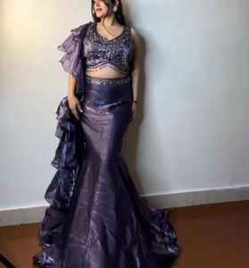 Fish Cut Ruffle Lehenga Choli