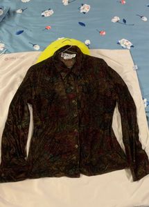 Paisley Velvet Top Type Shirt