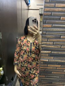 Floral Print Kurta