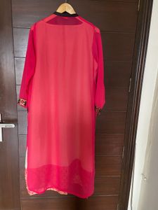 Pink &amp; Beige Layered Kurta from (W)16