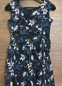 Tailored Floral Print Fit &amp; Flare Dress