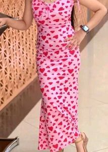 Women Pinteresty Maxi Dress||Trendy Pink One Piece