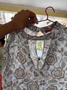 Floral Print Long Sleeve Blouse