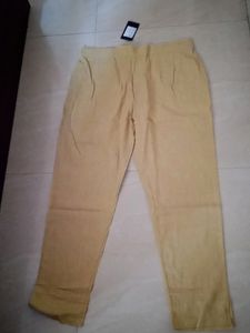 NEW  Branded Beige Cotton Trouser