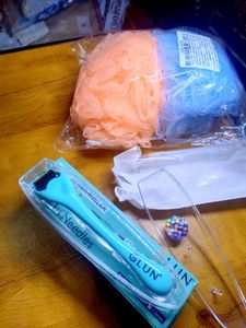 Derma Roller + 2pc Bath Loofah