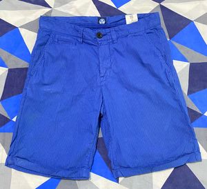 Blue Striped Shorts