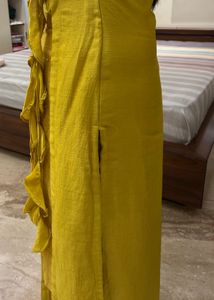 Sunshine Elegance&#34; Mustard Yellow Designer Kurti