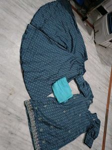 Full Flair Circular Plazo Kurta Dupatta Set