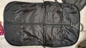 coat with Leather Garment Bag