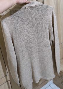Knitted Metallic Shrug