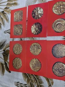 Antique Coin Collection postcard  8 pcs lot