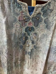 Greyish Blue Suit Set