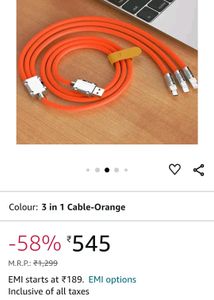 2.4A Quality Cable Wire 3 In 1 Safe Wir