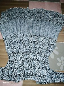 Floral and Striped Maxi Dress
