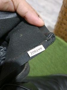 Black leather Ankle Boots