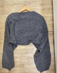 Knit Oversized Crop Top