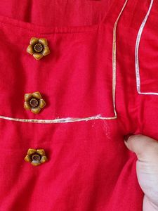 Pakistani Kurta Pant Set With Patchwork