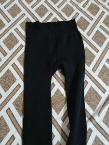 Black fleece Leggings for winter