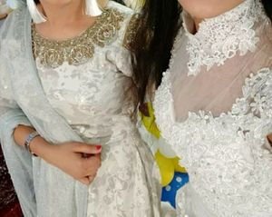 Western White Engagement Gown