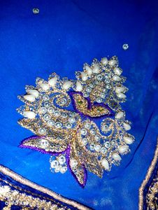 Beautiful Party Wear double Colour Saree