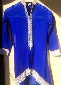 Beautiful Crystal Shrug With Zip For Women