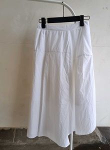 Cotton Midi Skirt