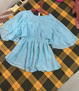 Floral Blue Top/Tunic