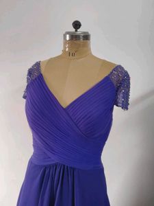 Elegant Purple Midi Dress