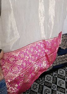 Only Today Offer Cream &amp; Pink Ethinic Kurti