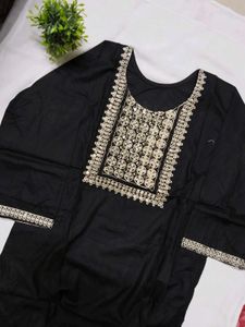 Elegant Black Kurta