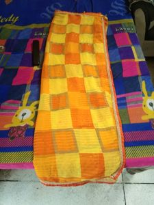 Orange Fully Sequence Saree