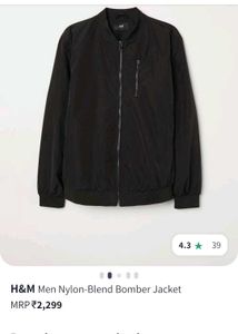 H&M Black Bomber Jacket