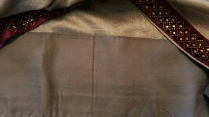 STYLISH SWAROVSKI WORK SAREE WITH FALL