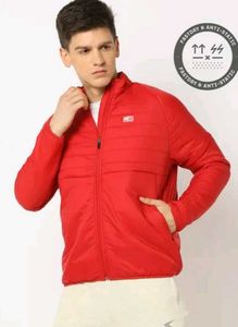 Soft-Shell Zip Front Puffer Jacket
