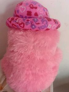 Pink Teddy Bear with Hat