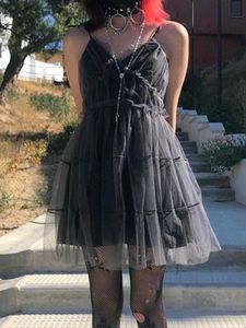 27287. Goth Mini Dress