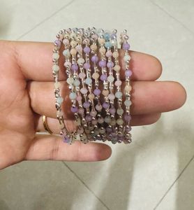 Pastel Beaded Bangle