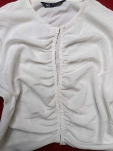 Zaraa Front Ruched Top
